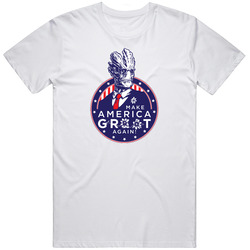 Make America Groot Again Guardians Of The Galaxy Marvel Comics Elections Funny Retro Graphic Unisex Cotton White Classic T Shirt