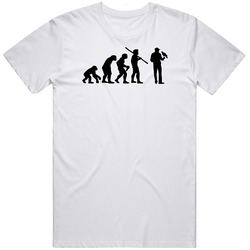 The Evolution Of Falconry Fun Sports Retro Graphic Unisex Cotton White Classic T Shirt