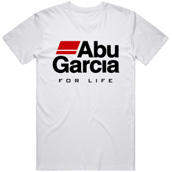 Abu Garcia White Retro Graphic Unisex Cotton White Classic T Shirt