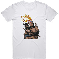 The Friendly Giant Retro Retro Graphic Unisex Cotton White Classic T Shirt