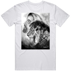 I Am A Lion 2 Retro Graphic Unisex Cotton White Classic T Shirt