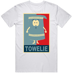 Southpark Towelie Hope Retro Graphic Unisex Cotton White Classic T Shirt