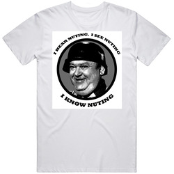 Hogan's Heros I know Nuting Col JOE.jpg Retro Graphic Unisex Cotton White Classic T Shirt