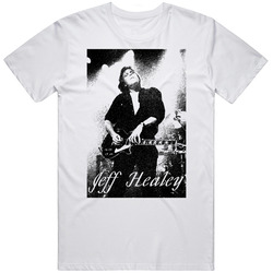 Jeff Healey Rip Rock Legend Guitar Retro Graphic Unisex Cotton White Classic T Shirt