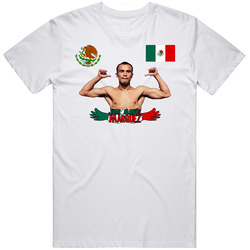 Juan Manuel Marquez Boxing Mexico White Retro Graphic Unisex Cotton White Classic T Shirt
