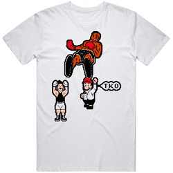 Mike Tyson Punchout Video Game Retro Graphic Unisex Cotton White Classic T Shirt
