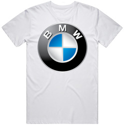 Bmw Retro Graphic Unisex Cotton White Classic T Shirt