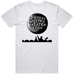 Mystery Science Theatre 3000 Movie Retro Graphic Unisex Cotton White Classic T Shirt