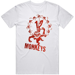 12 Monkeys Cult Classic Sci Fi Movie Tv Show Retro Graphic Unisex Cotton White Classic T Shirt