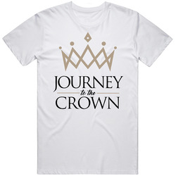 Journey To The Crown Retro Graphic Unisex Cotton White Classic T Shirt