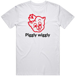 Piggly Wiggly Retro Graphic Unisex Cotton White Classic T Shirt