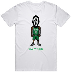 Scary Terry Rozier Cool Basketball Fan Retro Graphic Unisex Cotton White Classic T Shirt