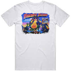 Fireball Island Vintage Retro Old School Game Retro Graphic Unisex Cotton White Classic T Shirt