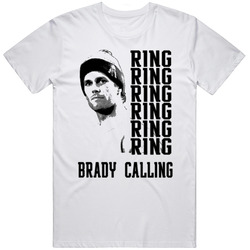 Tom Brady 6 Rings Brady Calling Funny Retro Graphic Unisex Cotton White Classic T Shirt