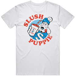 Slush Puppies Cool Popular Food Restaurant Brand Logo Gift Retro Graphic Unisex Cotton White Classic T Shirt