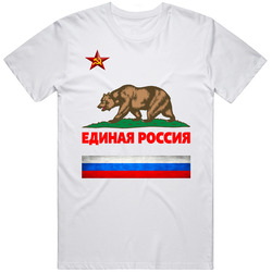 Beer Russia Retro Graphic Unisex Cotton White Classic T Shirt