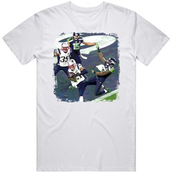 Malcolm Butler Interception Rookie Super Bowl Retro Graphic Unisex Cotton White Classic T Shirt