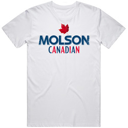 Molson Canadian Logo Popular Beer Lagar Alcohol Beverage Drink Brand Fan Gift Retro Graphic Unisex Cotton White Classic T Shirt