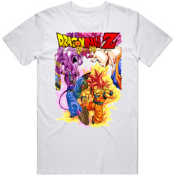 Dragon Ball Z Battle Of Gods Retro Graphic Unisex Cotton White Classic T Shirt
