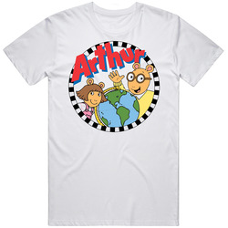 Arthur Tv Show Retro Graphic Unisex Cotton White Classic T Shirt