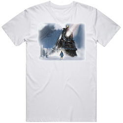The Polar Express Movie Retro Graphic Unisex Cotton White Classic T Shirt