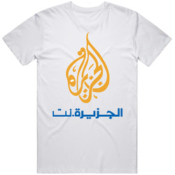 Al Jazeera Middle East news (2).jpg Retro Graphic Unisex Cotton White Classic T Shirt
