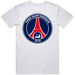 Paris St-germain Psg France Soccer Logo Retro Graphic Unisex Cotton White Classic T Shirt