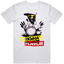 Original Flavor Music Public Enemy Flava Flav Retro Graphic Unisex Cotton White Classic T Shirt