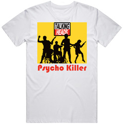 Talking Heads Rock Retro Graphic Unisex Cotton White Classic T Shirt