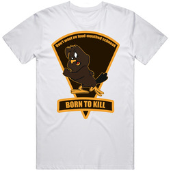 Chicken Hawk Looney Toons Funny Retro Graphic Unisex Cotton White Classic T Shirt