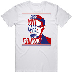 Facts Don't Care About Your Feelings Ben Shapiro Retro Graphic Unisex Cotton White Classic T Shirt