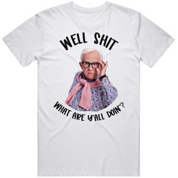 Funny Leslie J What Yall Doin Retro Graphic Unisex Cotton White Classic T Shirt