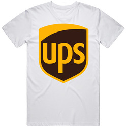 Ups United Postal Service Logo Halloween Costume Retro Graphic Unisex Cotton White Classic T Shirt