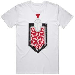 Monte Carlo Knight And Crest Automobile Car Truck Motorcycle Auto Parts Cool Distressed Style Brand Logo Emblem White Font Retro Graphic Unisex Cotton White Classic T Shirt