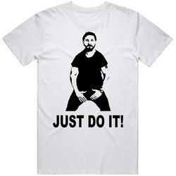 Just Do It 1 Shia Labeouf White Retro Graphic Unisex Cotton White Classic T Shirt