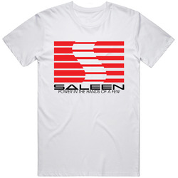 Saleen Retro Graphic Unisex Cotton White Classic T Shirt