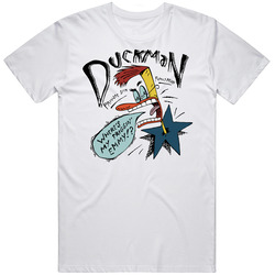 Duckman Usa Mtv Tv Show Dead Stock Retro Graphic Unisex Cotton White Classic T Shirt