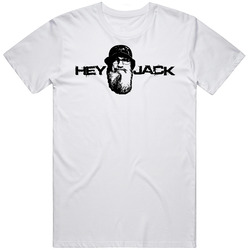 Hey Jack Duck Dynasty White  Retro Graphic Unisex Cotton White Classic T Shirt
