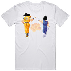 Dragonball Z Anime Tv  Retro Graphic Unisex Cotton White Classic T Shirt