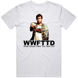 Frank The Tank What Would Frank The Tank Do  Retro Graphic Unisex Cotton White Classic T Shirt