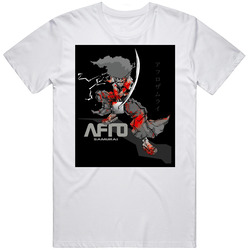 Afro Samurai JOE  Retro Graphic Unisex Cotton White Classic T Shirt