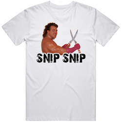 Brutus The Barber Beefcake  Retro Graphic Unisex Cotton White Classic T Shirt