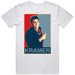 Cosmo Kramer Hope  Retro Graphic Unisex Cotton White Classic T Shirt