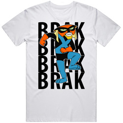 Brak Space Ghost Cartoon Alien Space Pirate  Retro Graphic Unisex Cotton White Classic T Shirt