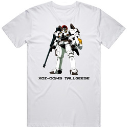 Gundam Wing Model Oz 00ms Tallgeese  Retro Graphic Unisex Cotton White Classic T Shirt