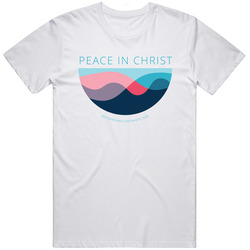 Peace In Christ  Retro Graphic Unisex Cotton White Classic T Shirt