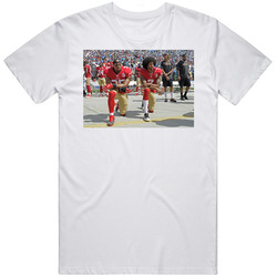 I'm With Colin Kaepernick Anthem  Unisex  Retro Graphic Unisex Cotton White Classic T Shirt