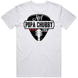 Number One Popa Chubby Legendary Guitarist Bass Guitar Player Fan  Retro Graphic Unisex Cotton White Classic T Shirt