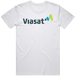 Viasat Inc Company Stock  Retro Graphic Unisex Cotton White Classic T Shirt