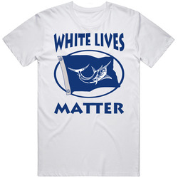 White Lives Matter  Retro Graphic Unisex Cotton White Classic T Shirt